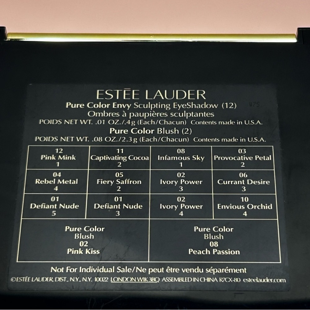 Estee Lauder Pure Color Envy Sculpting Eyeshadow and Blush Makeup Palette - Picture 5 of 5